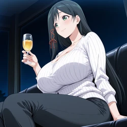 [しらたき～に] Amagami Yae is gang-raped by a sex club (AI Generated)