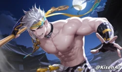 Sunce-孙策-百相守梦-王者荣耀-Honor of Kings-SFW [AI Generated]