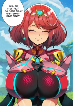 [OppaiaiNTR] Pyra is in Smash! [AI Generated]