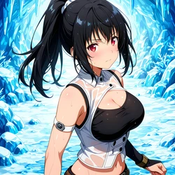 [AI Generated] Shizuku Yaegashi+-+Ice Cave