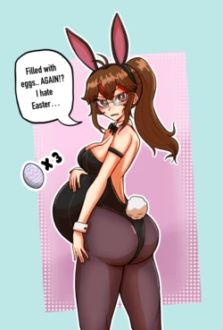 [HanaDraws] Easter Bunny Hana / May-ternity Preg Drive 2025