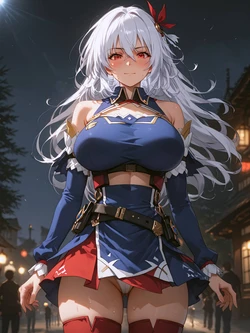 Anime Eleonora Viltaria.  Madan no Ou no Vanadis la creatura ai generated