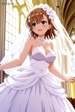 [minakaze] Mikoto Misaka : Bride (A Certain Scientific Railgun)[AI Generated]
