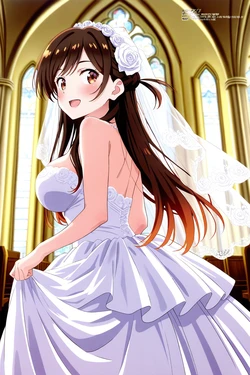 [minakaze] Chizuru Mizuhara : Bride (Rent a Girlfriend)[AI Generated]