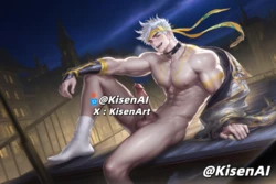 [KisenAI]  Sunce-孙策-百相守梦-肌肉大屌-王者荣耀-Honor of Kings-NSFW [AI Generated]