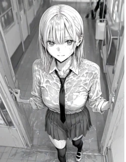 Chinatsu Kano collection in school (AI generated)