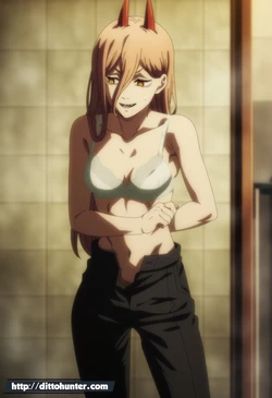[Ditto Seeker] [Requested] Power (Chainsaw Man) taking a shower [Ai Generated]