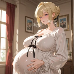 [KALA AI NSFW] Evelyn Chevalier pregnant [AI Generated]