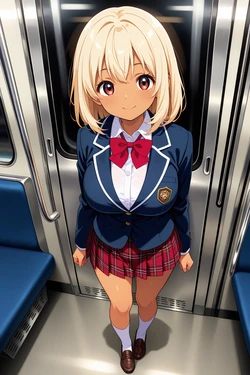 電車で中出しされまくるギャル[AI Generated]