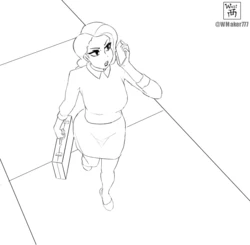 [West] Shrinking Business Lady