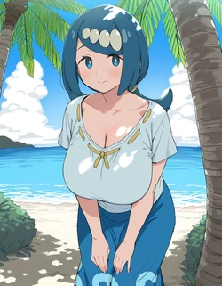 [Kaminarimon AI Shop] Suiren-mama - Erogaki ni Karamareru (Pokemon) [AI Generated]