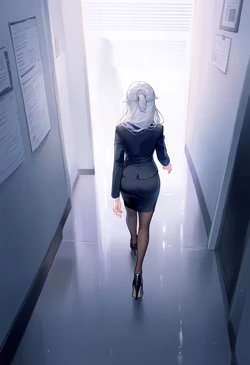 [AI Generated](gray) Office Lady Bronya - 8