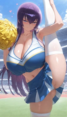 Busujima Saeko - Cheerleader // 毒島冴子 - チアリーダー    Love4UAndAI ai generated