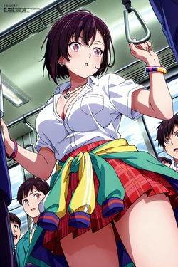 minakaze - [Zom 100] Shizuka Mikazuki: Gal-style School Uniform [AI Generated]