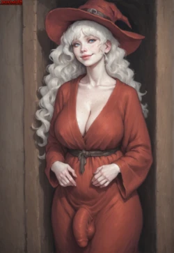 [TheCoomjurer] Red Witch Neighbor (Shemale)  [AI Generated]