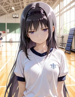 Akemi Homura - Gym, (Puella Magi Madoka Magica) [AI Generated] [Gog0chan]