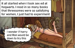 Hermione reminisces about the past [AI Generated]