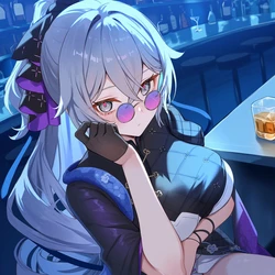 [Pixiv] 青德坊 - 与她沉溺溶化于漫漫夜色——布洛妮娅（夜为霓裳/夜漫未央） (107479500) [Ai generated]