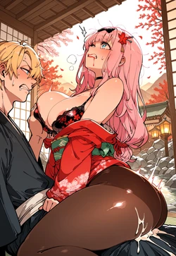 Busty Chika’s Kimono Rip – Sanji’s Sakura Cream Pie, Onsen Steam & Ahegao Arch [AI Generated]