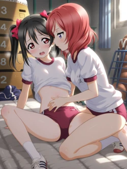 Nico x Maki in the storage room [AI Generated]