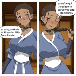 Avatar the last Airbender - aang and katara [AI Generated]