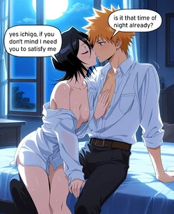 Bleach  - rukia and ichigo fuck every night [AI Generated]