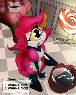 Nifty + Default Muscular demon(Hazbin Hotel) - Yellow Elephant