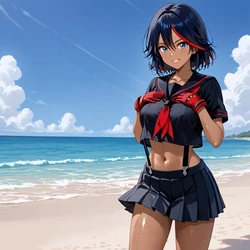 Too brown-toned- Ryuko Matoi 纏流子 (222 P) (Patreon) (AI Generated)