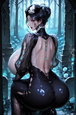 [AI Generated貴婦未亡人 Noble Widow 贵妇未亡人 貴族の未亡人