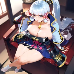 [DepressART] Kamisato Ayaka+Aether (AI Generated)