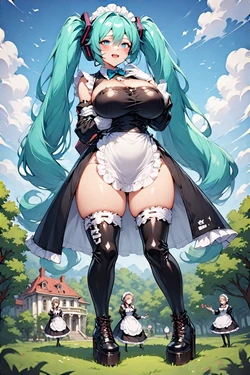 Hatsune Miku Maid [AI Generated]