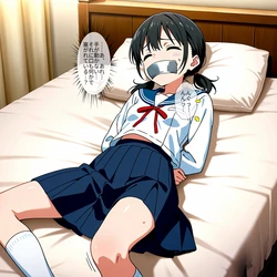 きつく縛られた女の子2-2 [AI Generated]