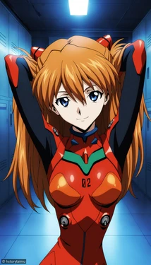 [hstorytaimu] Asuka giving head to Security Guard [AI-generated]