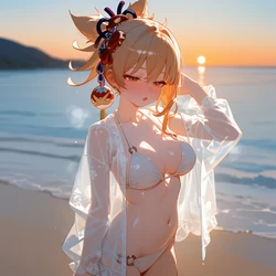 [Cornelia_winterhowl] Yoimiya Bikini Sunset (Patreon) [AI Generated]