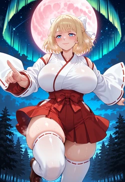 ARISA'S MOONLIT POV – WIDE SHOT STEAMY THIGHHIGHS SKINDENT [AI Generated]
