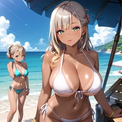 ギャルの性欲はエンドレス！！リゾバで毎日搾り取られてます[AI Generated]