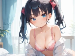 ロリ巨乳に遊ばれて[AI Generated]