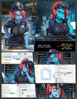 (Lustful Mind) Deltarune - Undyne Comic [AI Generated]