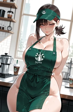 [Miyu] Kobeni Higashiyama: Barista Training (Patreon) [AI Generated]