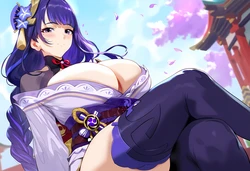 [Himeno] Raiden Shogun's Dark Desire (Nor & QoS ver) [Ai-Generated]