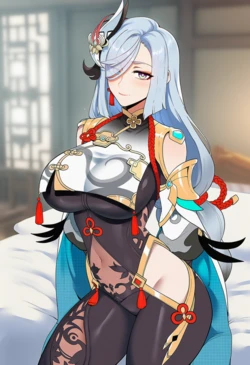 [Livefrog] Shenhe Yoga Poses (AI Generated)