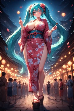 Hatsune Miku Yukata [AI Generated]