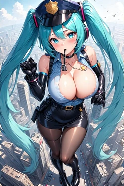Hatsune Miku Police [AI Generated]