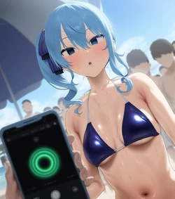 kkoi 星街すいせい 海辺で Suisei [AI Generated]