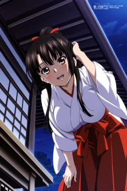 [minakaze] Sayaka Kirasaka : Miko Outfit (Strike the Blood)[AI Generated]