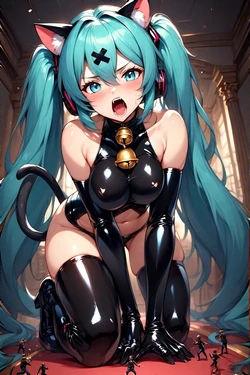 Hatsune Miku CatGirl [AI Generated]