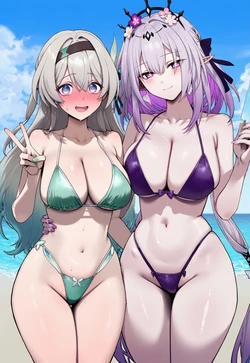 Truck Kun - Caelus Castorice Firefly threesome [AI Generated]