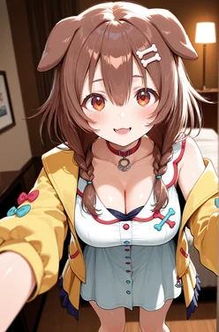 [Tier 1] Inugami Korone (hololive) - Undressing Challenge (40 pic) [AI Generated]