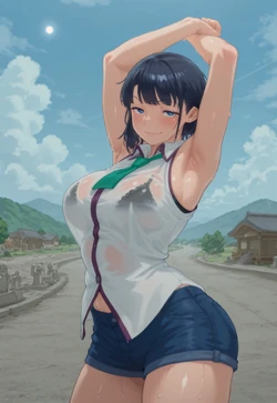 Kanako Village VIsit [hajimete no hitozuma] [AI Generated]