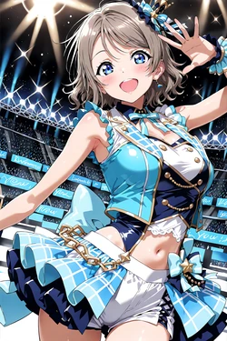 [AI-Generated] [Sanaaa] #012 ライブで公開S○X アイドルのHな姿を皆で観戦！渡辺曜